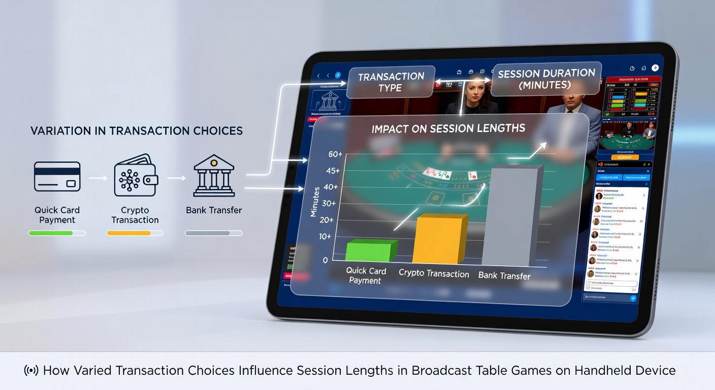 Close-up of mobile screen showing varied payment options during a live table game session