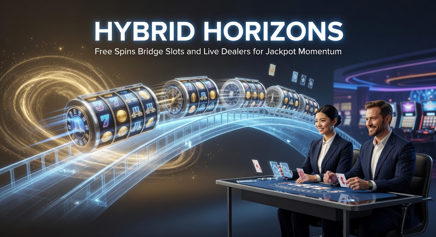 Dynamic hybrid slot interface showing free spins transitioning to live dealer jackpot wheel