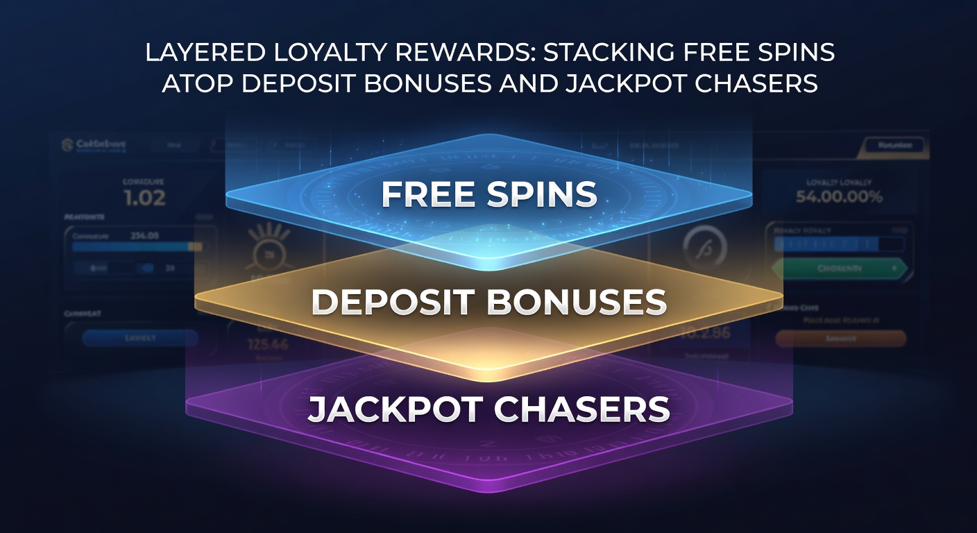 Infographic illustrating the stacking process of loyalty rewards, from deposit activation through free spins unleashing jackpot chaser opportunities in a step-by-step flowchart