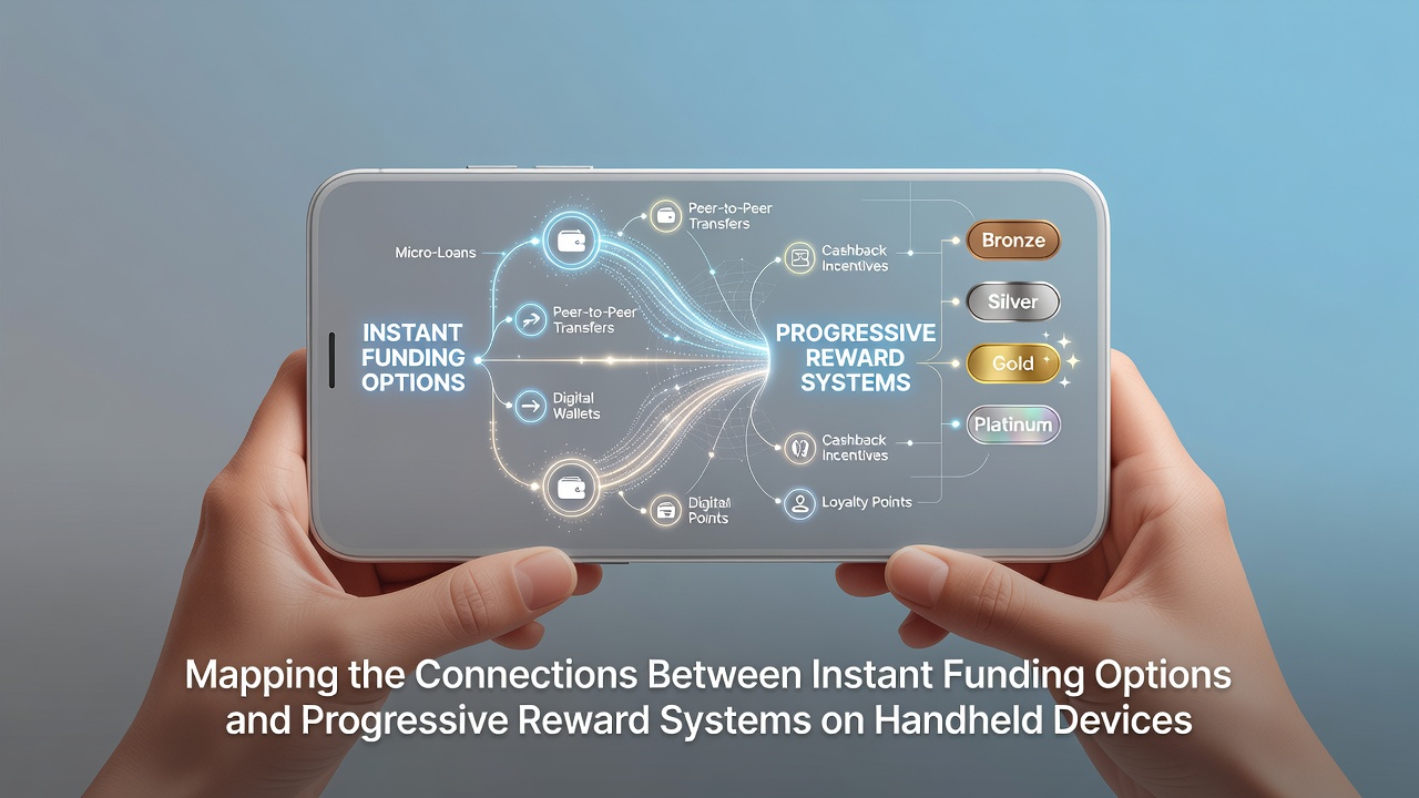 Mobile device displaying instant funding options integrated with progressive reward tiers in a casino app interface