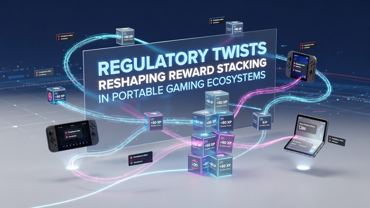Mobile gaming interface showing stacked reward notifications and bonus indicators on a portable device