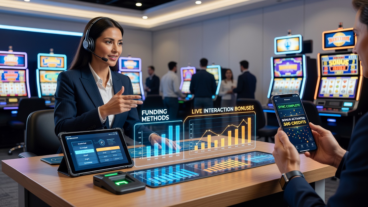 Mobile casino interface displaying synchronized payment confirmation and live dealer bonus activation on a smartphone screen